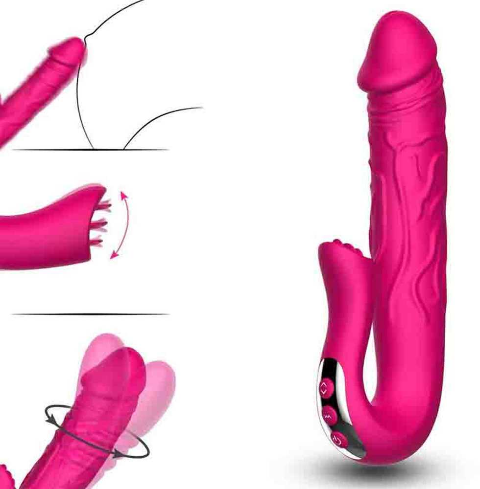 B Series Cute B serijos mielas tikroviškas liežuvį stimuliuojantis dildo vibratorius