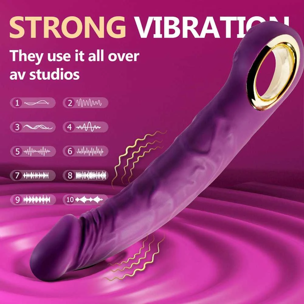 B Series Cute Realistiškas vibratorius PURPLE