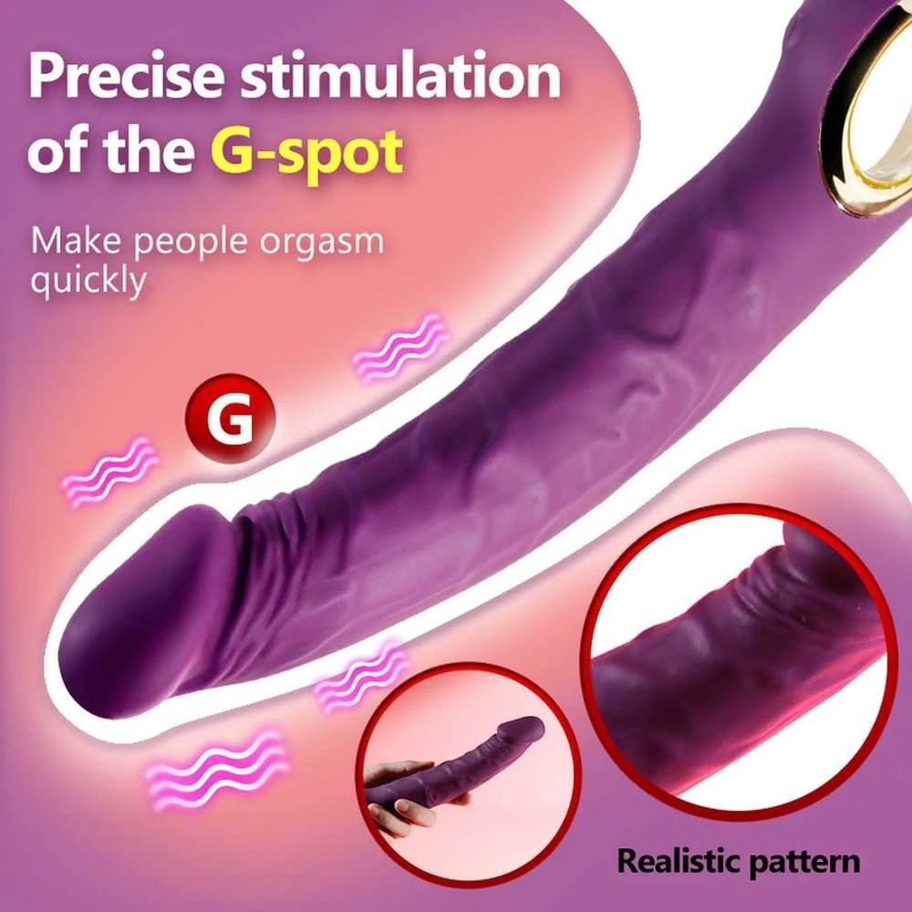 B Series Cute Realistiškas vibratorius PURPLE