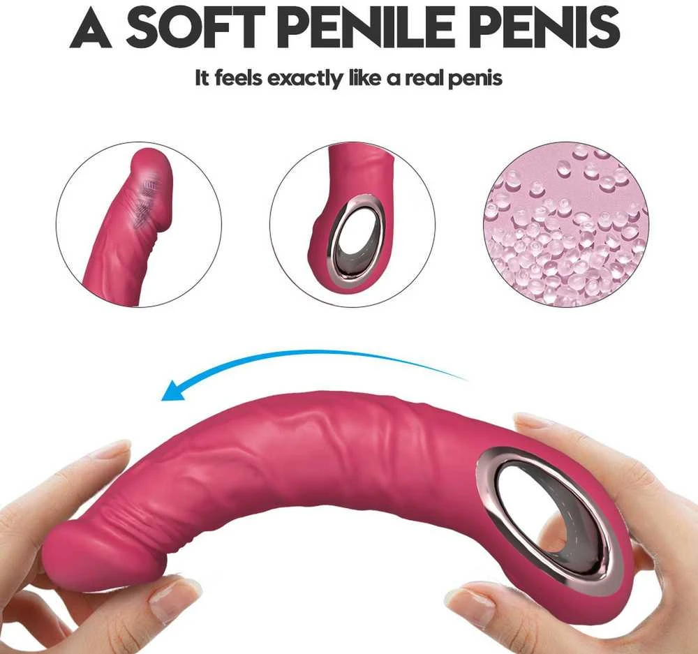 B Series Cute Realistiškas vibratorius ROŽINĖ