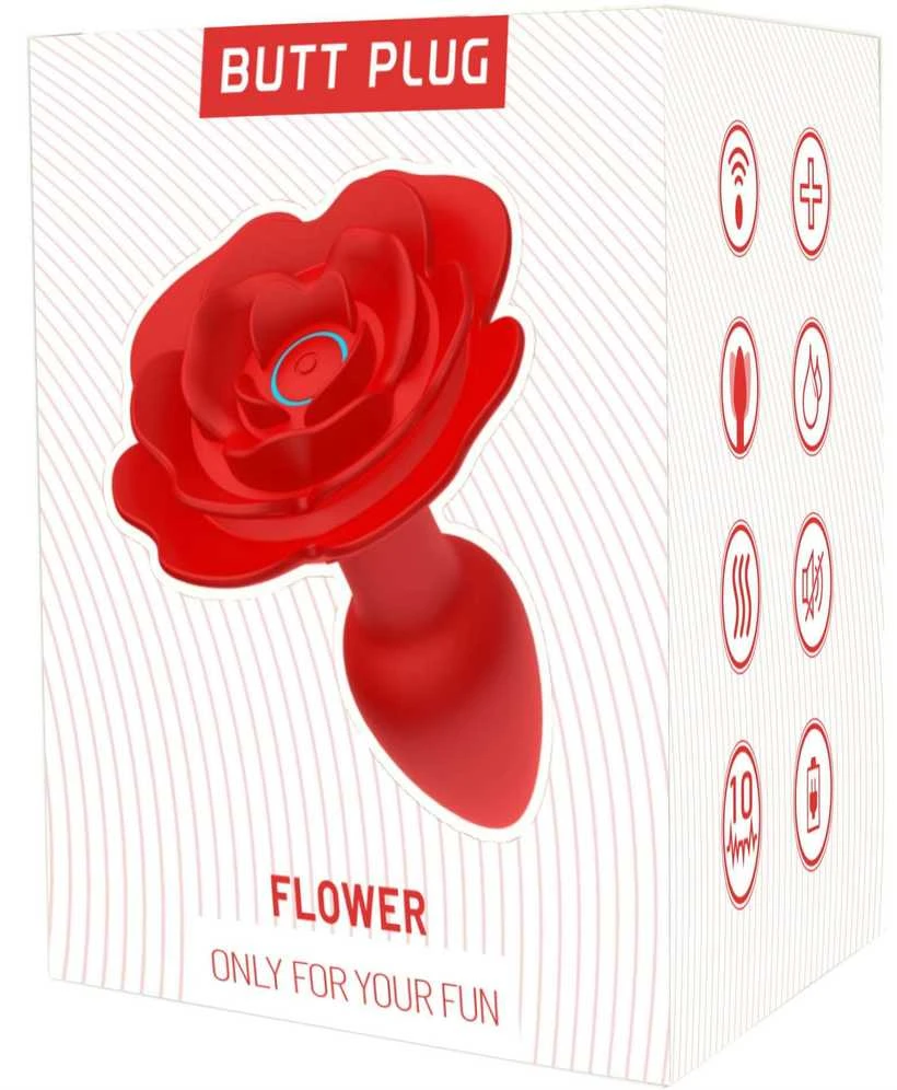 B Series Cute B serijos „Cute Rose“ besisukantis analinis kaištis