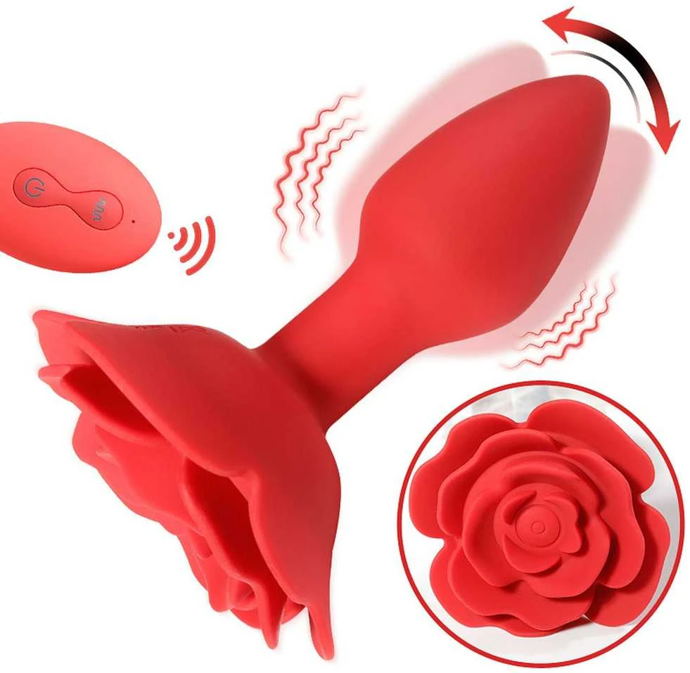 B Series Cute B serijos „Cute Rose“ besisukantis analinis kaištis