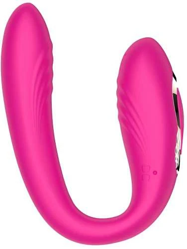 B Series Cute B serijos mielas besisukantis nešiojamas dvigubas vibratorius