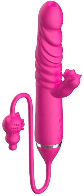 B Series Cute B serijos mielas liežuvio laižymas trigubai stimuliuojantis vibratorius