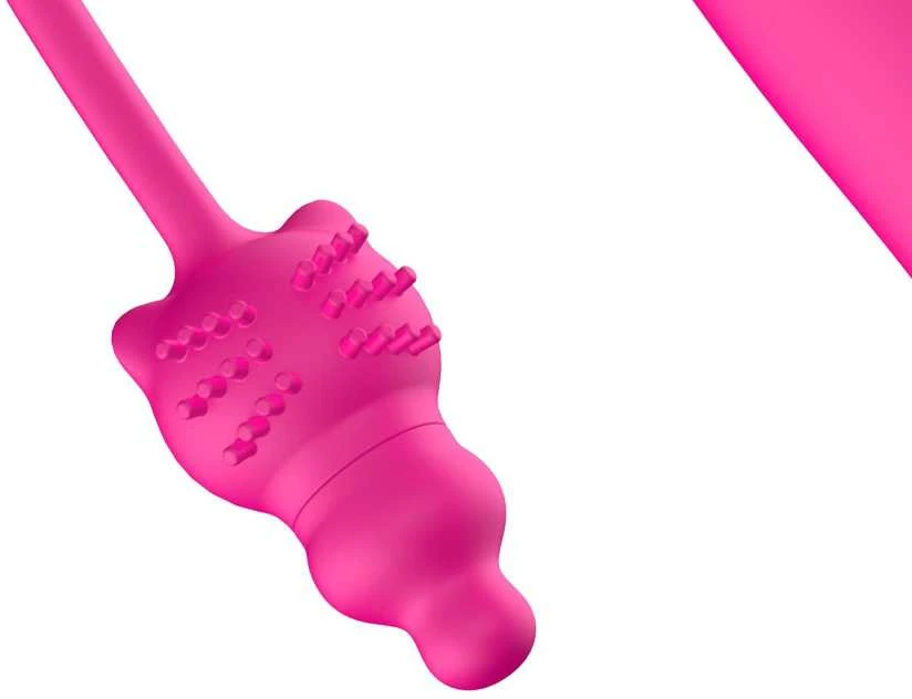 B Series Cute B serijos mielas liežuvio laižymas trigubai stimuliuojantis vibratorius