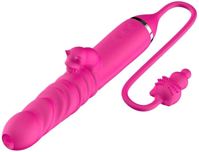 B Series Cute B serijos mielas liežuvio laižymas trigubai stimuliuojantis vibratorius