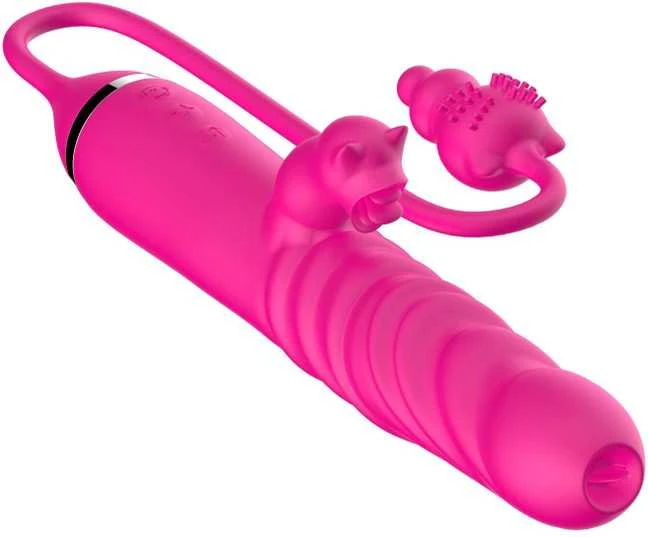 B Series Cute B serijos mielas liežuvio laižymas trigubai stimuliuojantis vibratorius