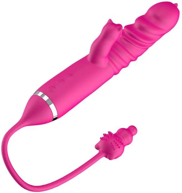 B Series Cute B serijos mielas liežuvio laižymas trigubai stimuliuojantis vibratorius