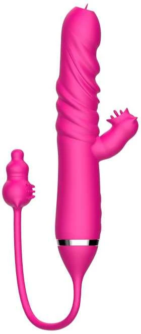 B Series Cute B serijos mielas liežuvio laižymas trigubai stimuliuojantis vibratorius