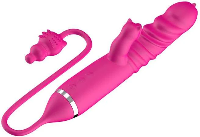 B Series Cute B serijos mielas liežuvio laižymas trigubai stimuliuojantis vibratorius