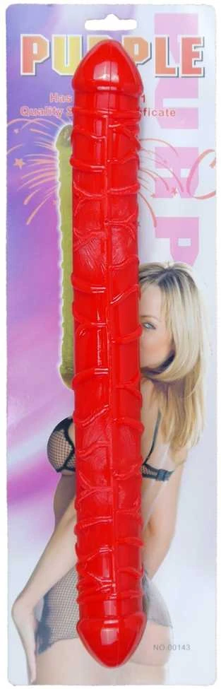 B Series Easylove Dildo-Flexible Double Dong - Raudona