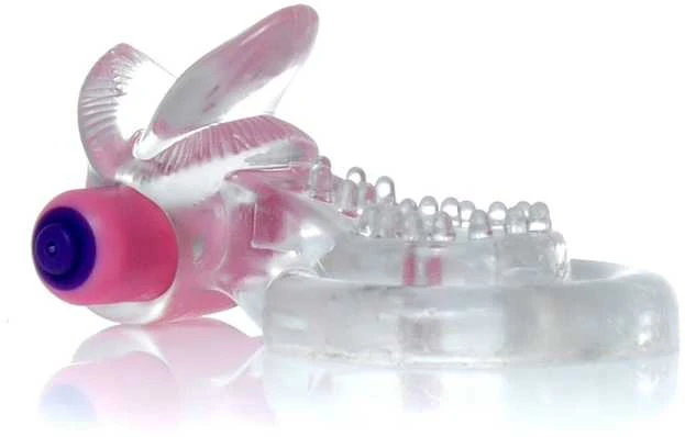 B Series Easylove Žiedas - Tongue Vibro CockRing Skaidrus