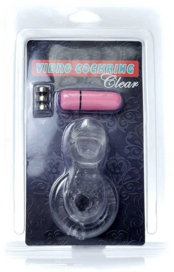 B Series Easylove Žiedas - Tongue Vibro CockRing Skaidrus
