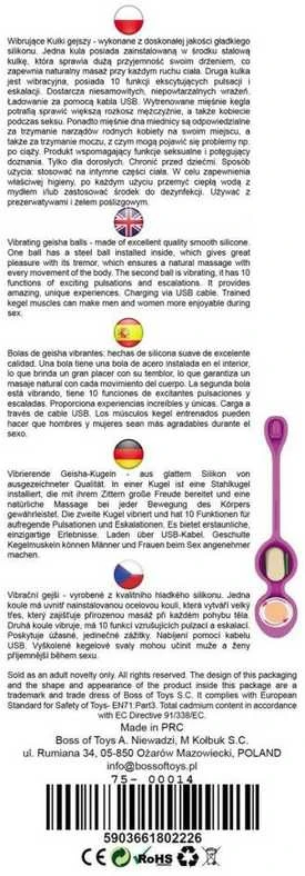 B Series Femme B serijos Femme vibruojantys orgazmo kamuoliukai, skirti geišoms moterims, 10 režimų