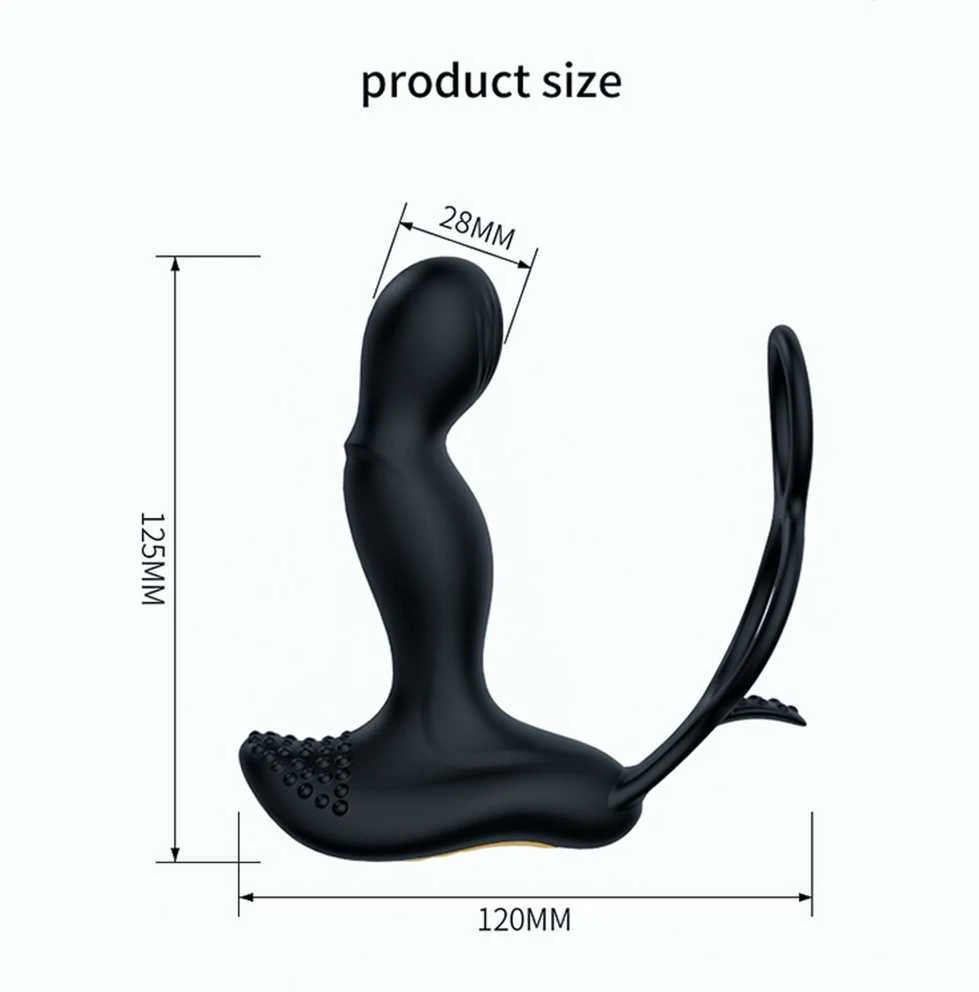 B Series Fox B serija Fox Masažuoklis prostatos su šildymo funkcija varpos žiedas sėklidės 7 USB režimai