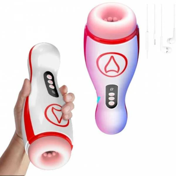 B Series Fox Masturbatorius – vibruojantis masturbacijos puodelis, 7 siurbimo galia, 7 vibracijos nustatymas