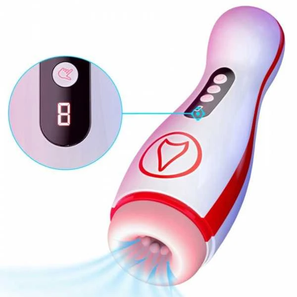 B Series Fox Masturbatorius – vibruojantis masturbacijos puodelis, 7 siurbimo galia, 7 vibracijos nustatymas
