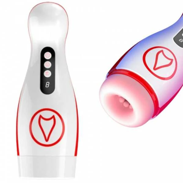 B Series Fox Masturbatorius – vibruojantis masturbacijos puodelis, 7 siurbimo galia, 7 vibracijos nustatymas