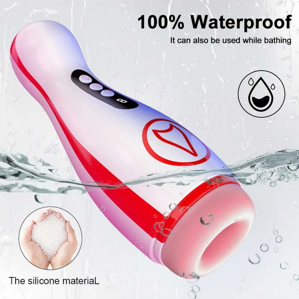 B Series Fox Masturbatorius – vibruojantis masturbacijos puodelis, 7 siurbimo galia, 7 vibracijos nustatymas