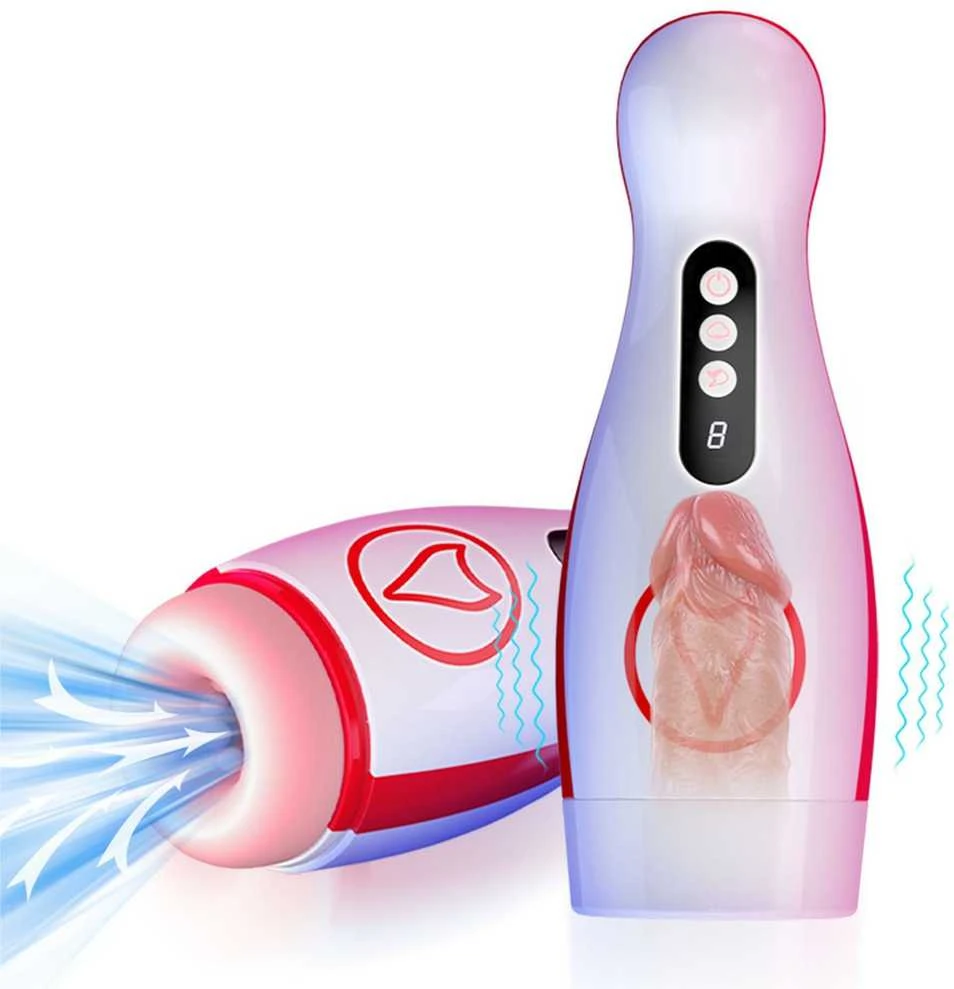 B Series Fox Masturbatorius – vibruojantis masturbacijos puodelis, 7 siurbimo galia, 7 vibracijos nustatymas