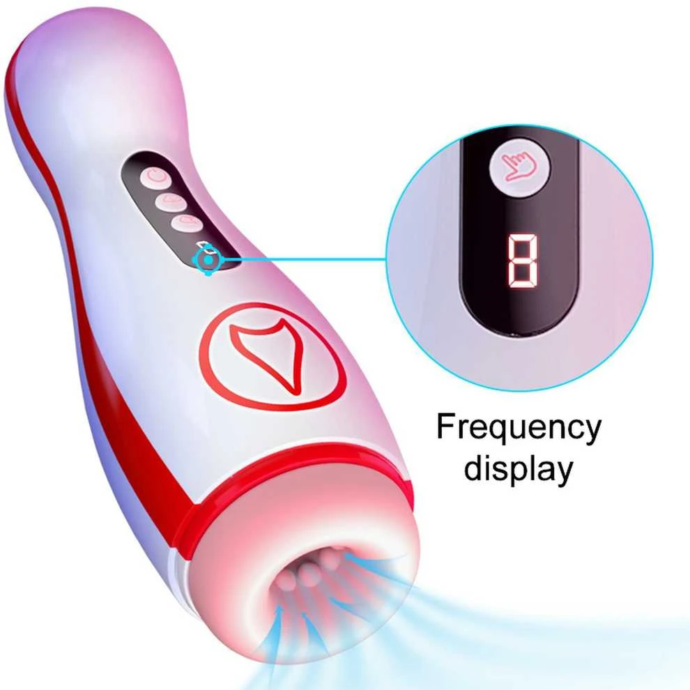 B Series Fox Masturbatorius – vibruojantis masturbacijos puodelis, 7 siurbimo galia, 7 vibracijos nustatymas