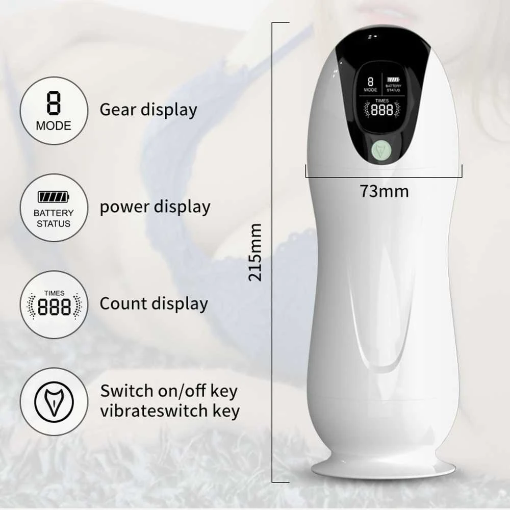 B Series Fox B serijos Fox Masturbator dirbtinė makštis su vibracija ir balsu