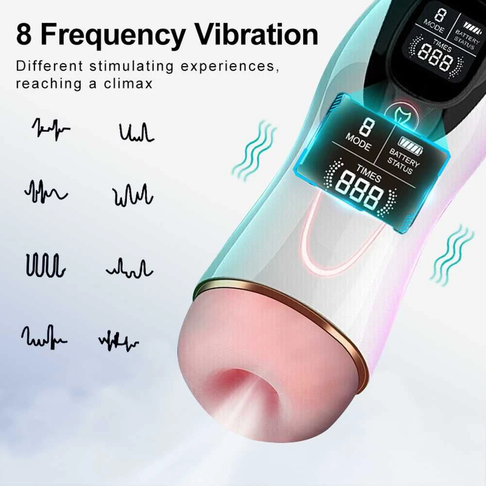 B Series Fox B serijos Fox Masturbator dirbtinė makštis su vibracija ir balsu