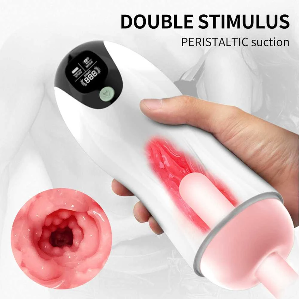 B Series Fox B serijos Fox Masturbator dirbtinė makštis su vibracija ir balsu