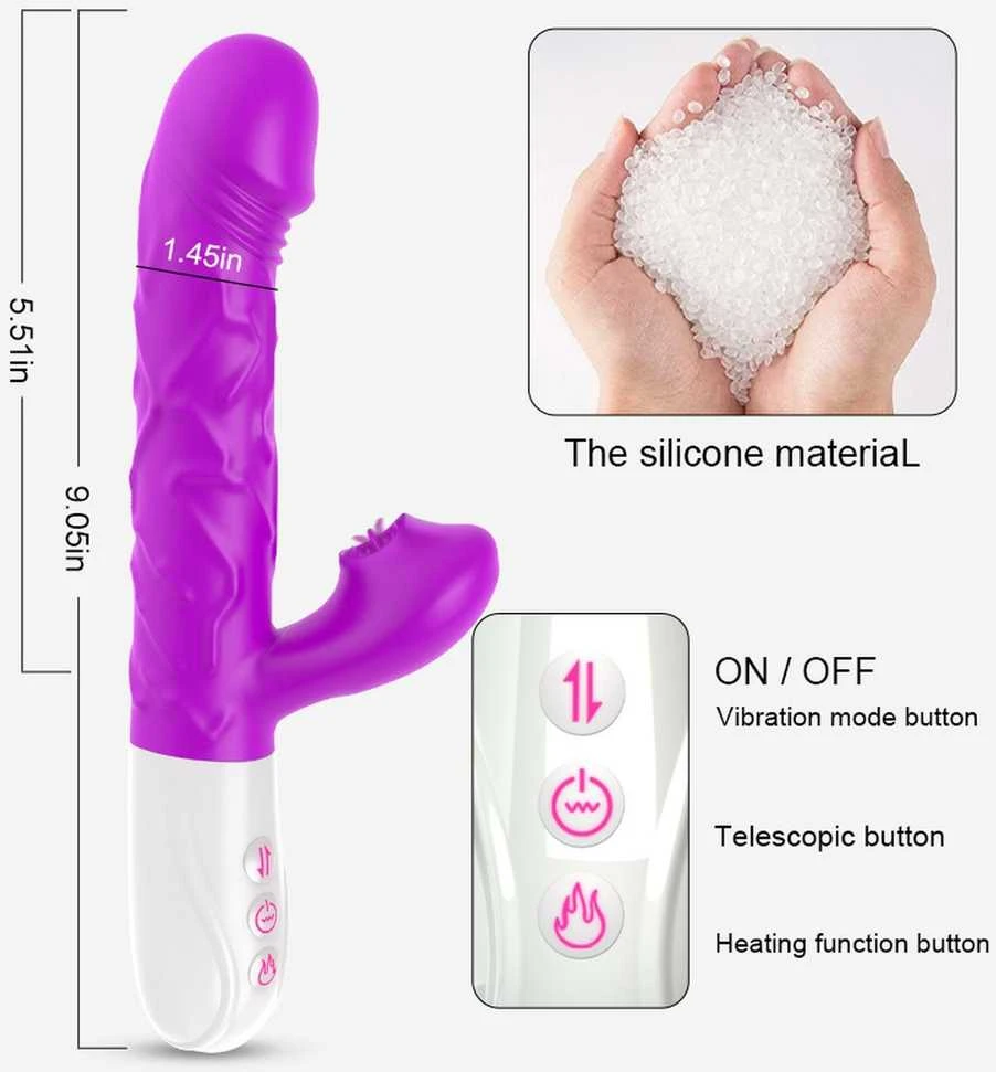 B Series Fox B serijos Fox Orgasm aparatas, kaitinimas ir stumdomas vibratorius