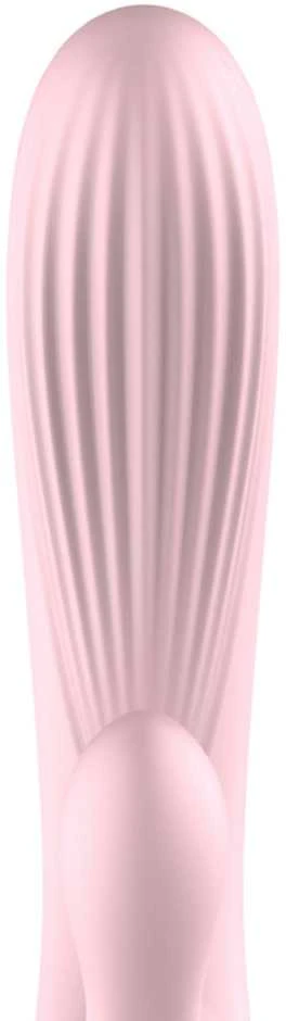 BoT B Series Silikoninis vibratorius, atsparus vandeniui, rožinis triušio formos vibratorius