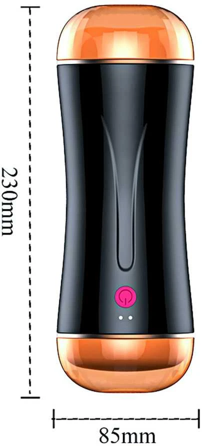 BoT B Series Vibruojantis dvigubas masturbatorius su reguliuojamu slėgiu masažo metu, skirtas masturbacijos taurelei.