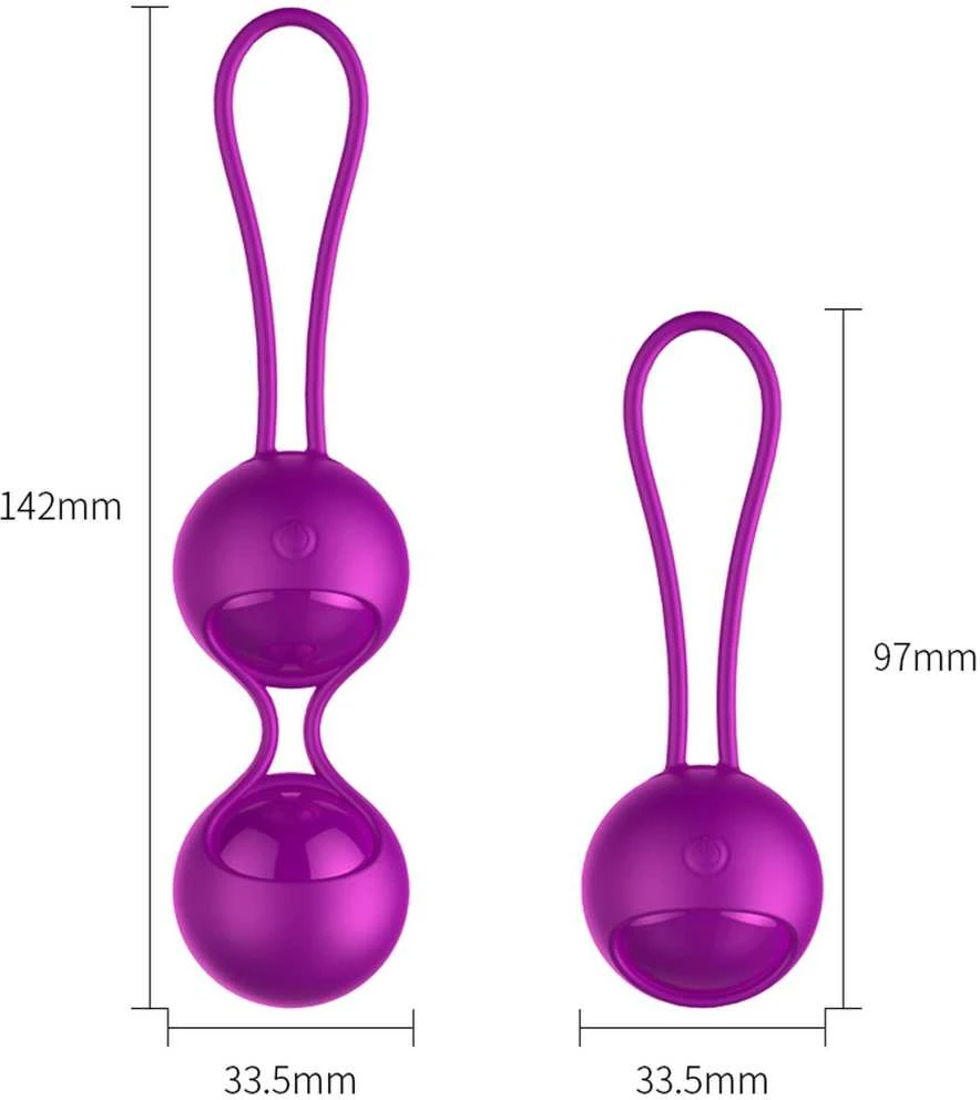 B Series Fox B serija Fox Rinkinys 3 vibruojantys orgazmo kamuoliukai 10mode pultelis