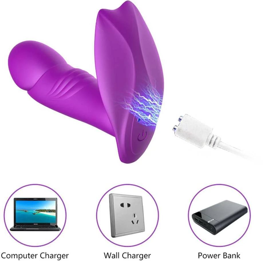 B Series Fox B serijos Fox Panty vibratorius, šildomas g taškas, USB pulsacija