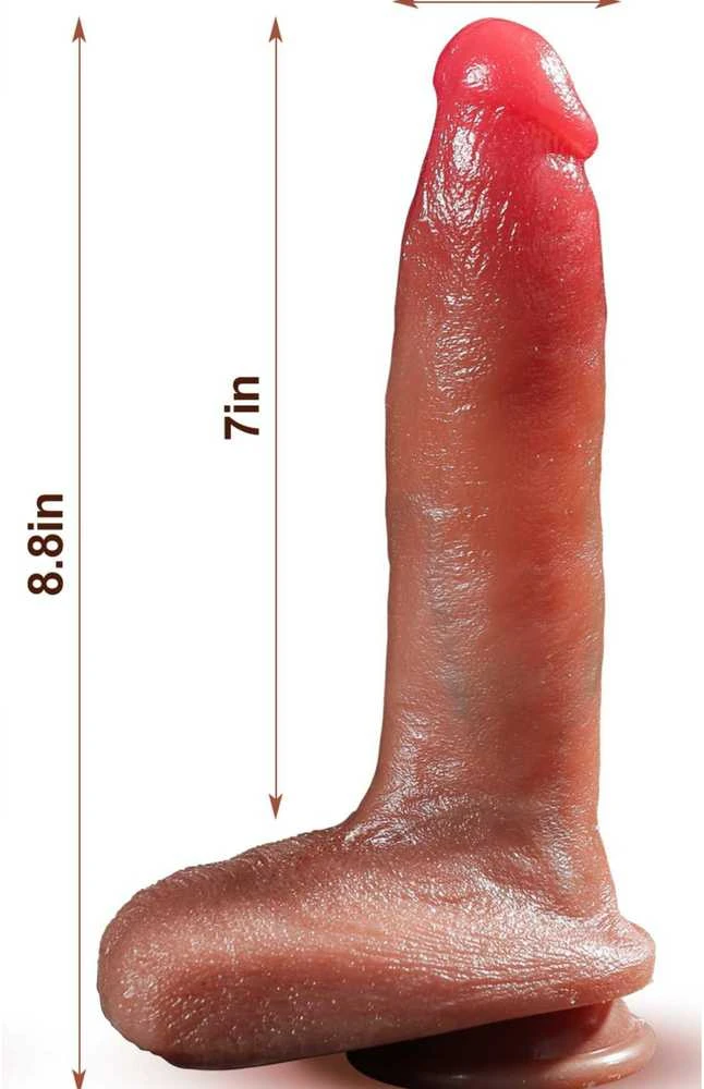 B Series Fox Wibrator-Silicone, 10 vibracijos režimų, 7 stūmimo funkcija, Šildymas