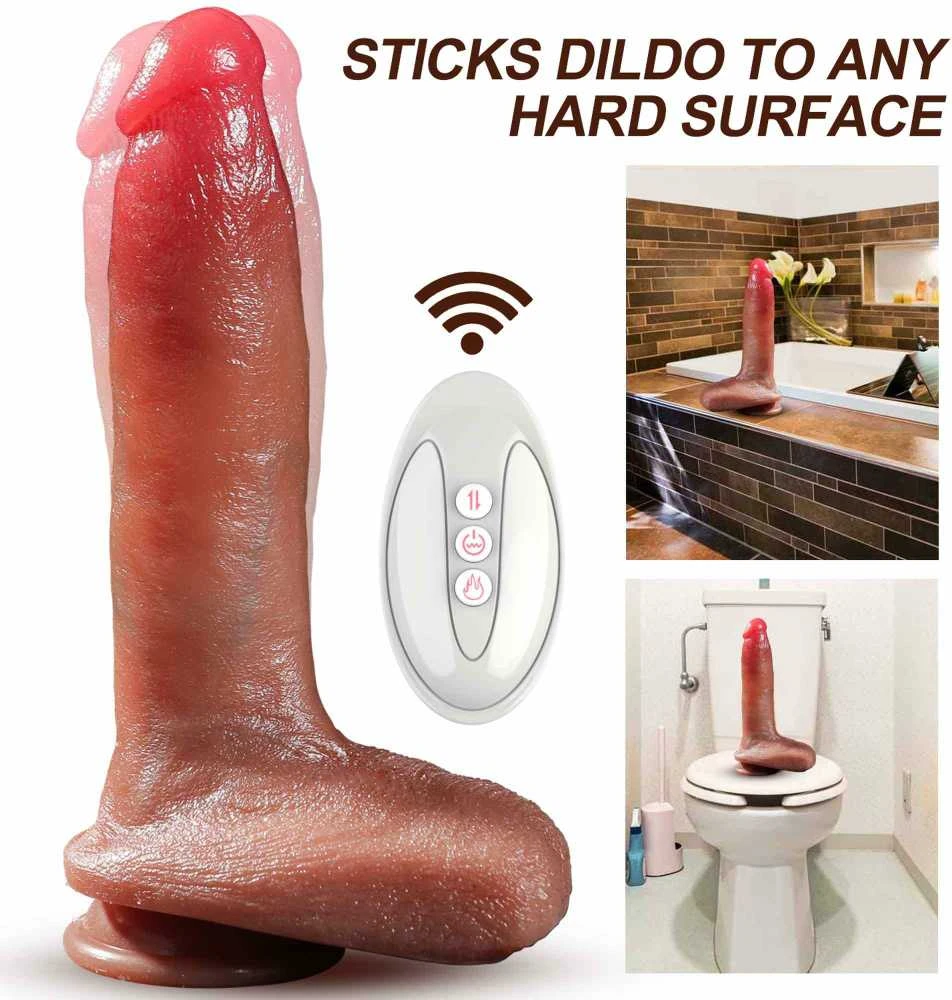 B Series Fox Wibrator-Silicone, 10 vibracijos režimų, 7 stūmimo funkcija, Šildymas