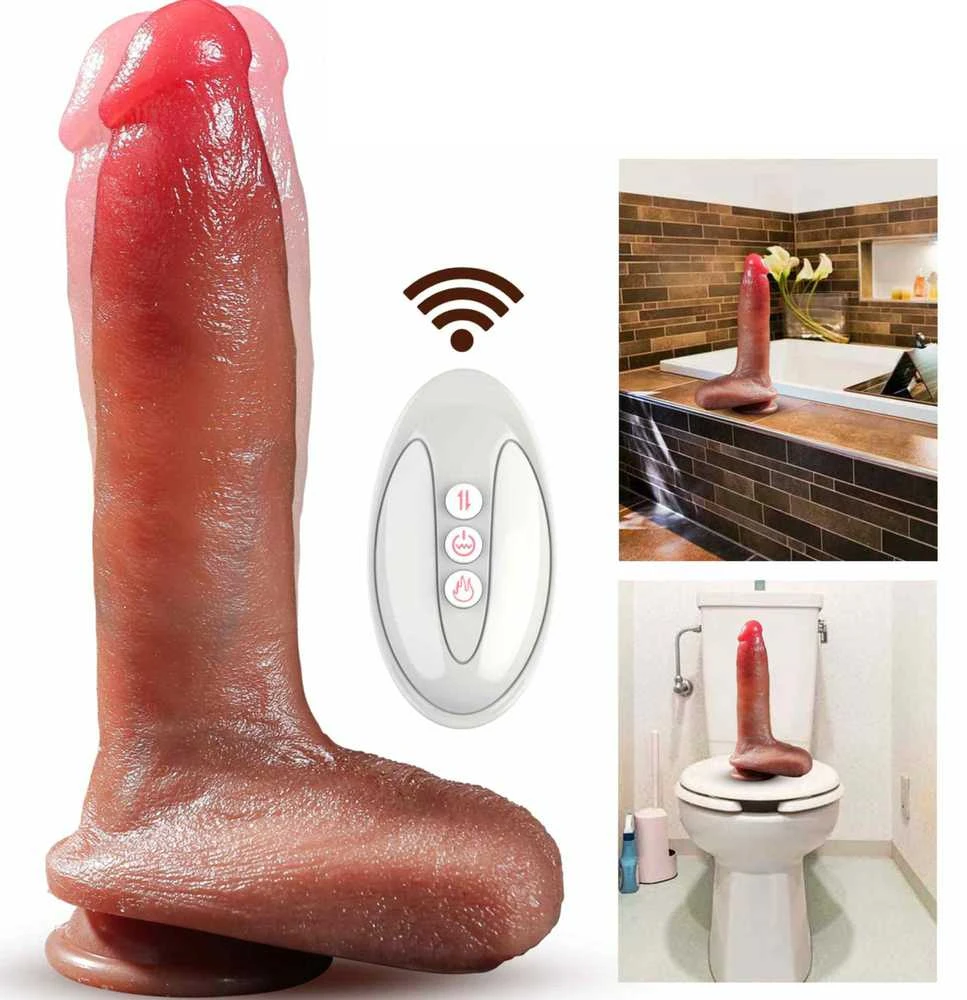 B Series Fox Wibrator-Silicone, 10 vibracijos režimų, 7 stūmimo funkcija, Šildymas