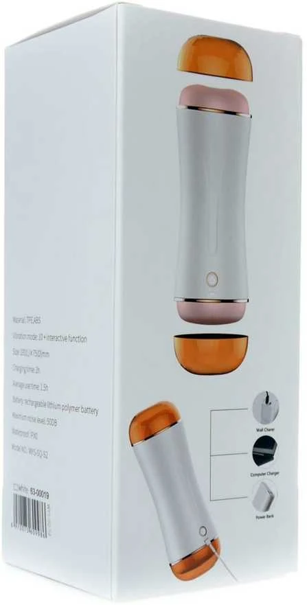 B Series Vibruojantis dvigubas masturbatorius su taurele
