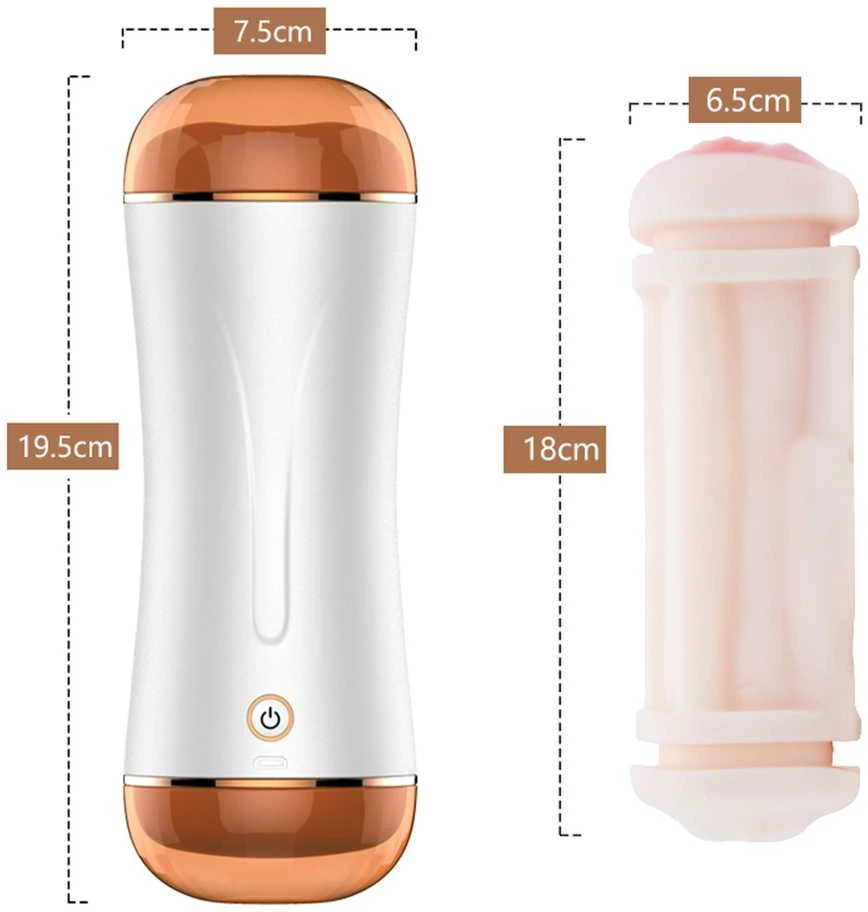 B Series Vibruojantis dvigubas masturbatorius su taurele