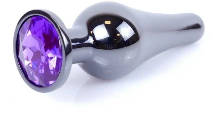 B Series Heavyfun Plug-Jewellery Dark Sidabrinis BUTT PLUG- Violetinė