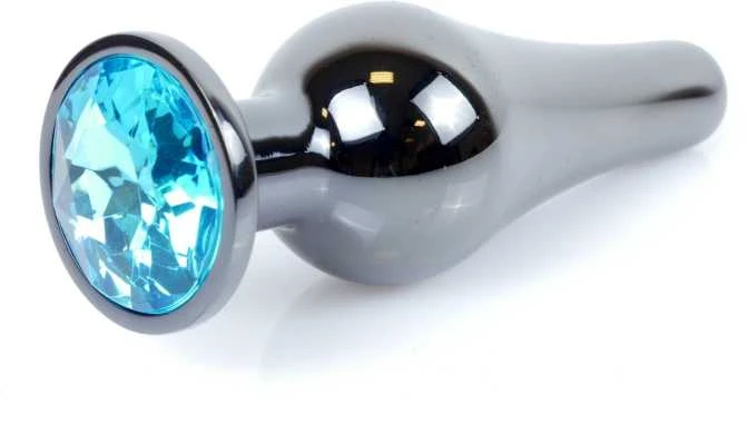 B Series Heavyfun Plug-Jewellery Tamsus Sidabrinis BUTT PLUG- Šviesus Mėlyna