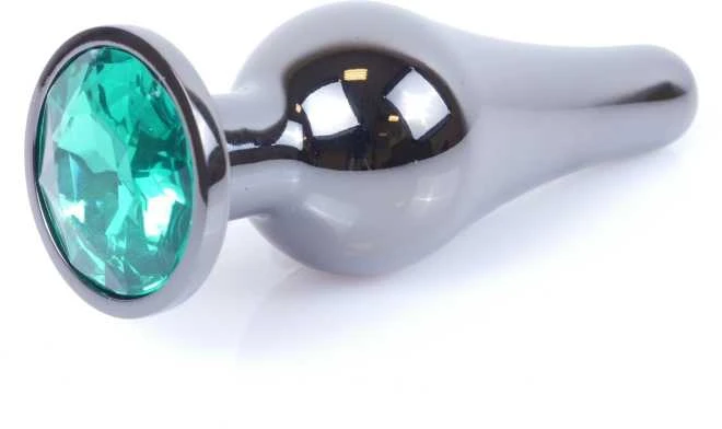 B Series Heavyfun Plug-Jewellery Dark Sidabrinis BUTT PLUG- Žalias