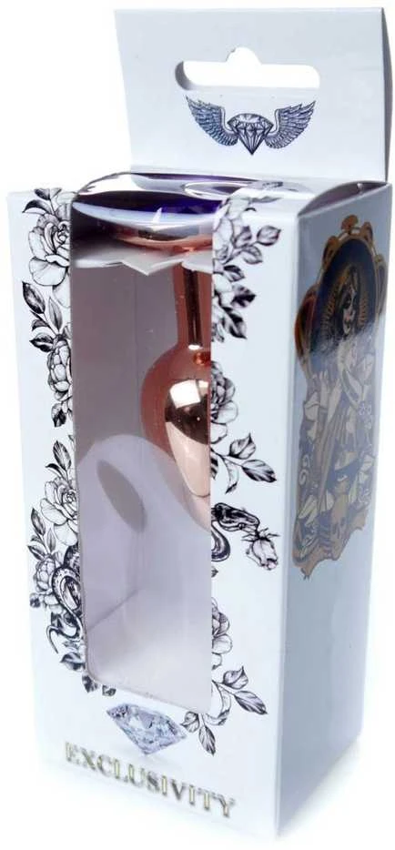 B Series Heavyfun B serija Heavyfun Analinis kištukas dekoruotas kristalu, metalas, 7 cm