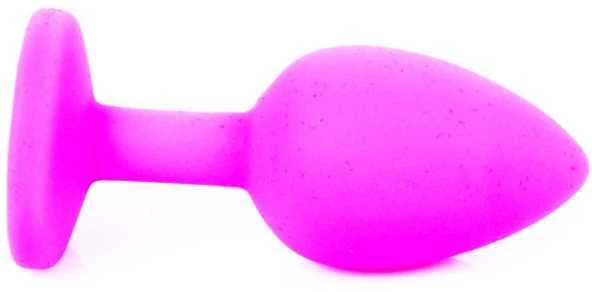 B Series Heavyfun B serijos Heavyfun analinis kamštelis su akmeniu, dekoratyvinis silikoninis kamštelis, 7 cm