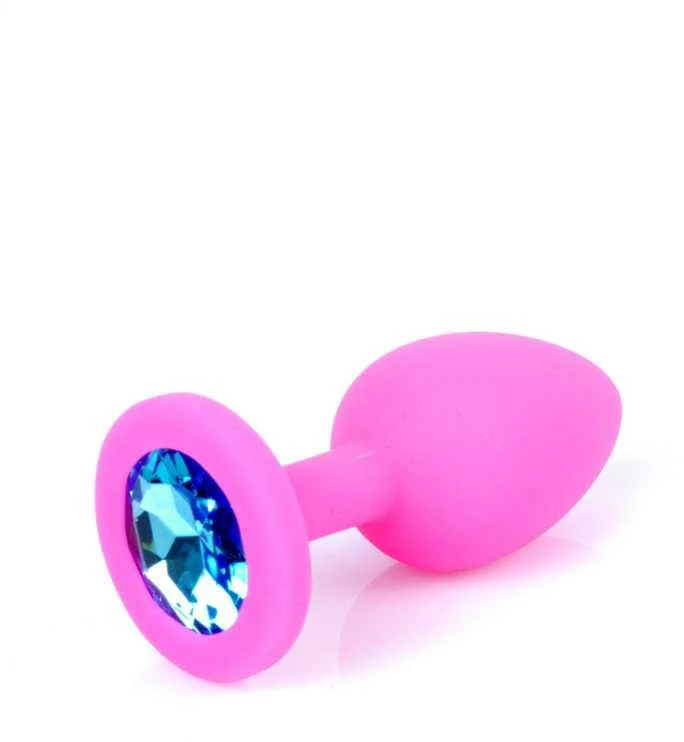 B Series Heavyfun B serijos Heavyfun analinis kamštelis su akmeniu, dekoratyvinis silikoninis kamštelis, 7 cm