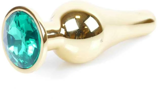 B Series Heavyfun Plug-Jewellery Gold BUTT PLUG- Žalias