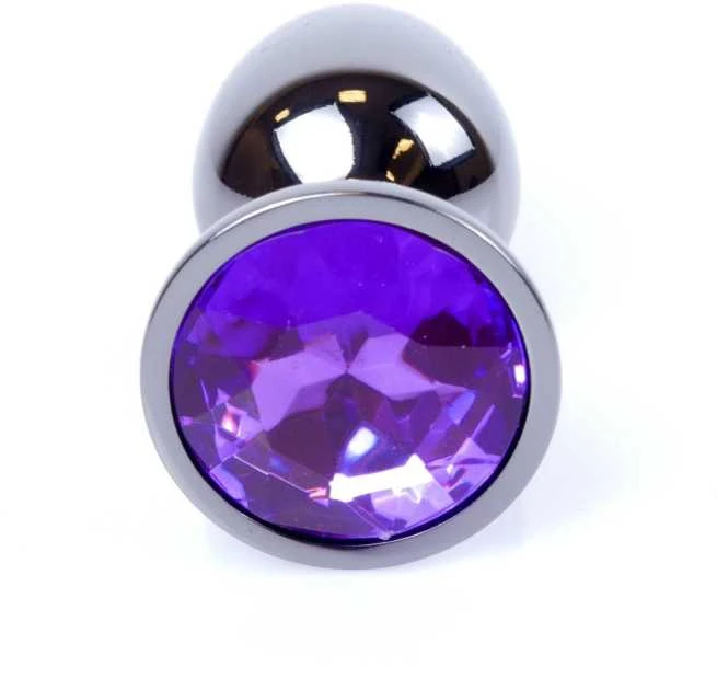 Analinis kamštukas su violetiniu kristalu