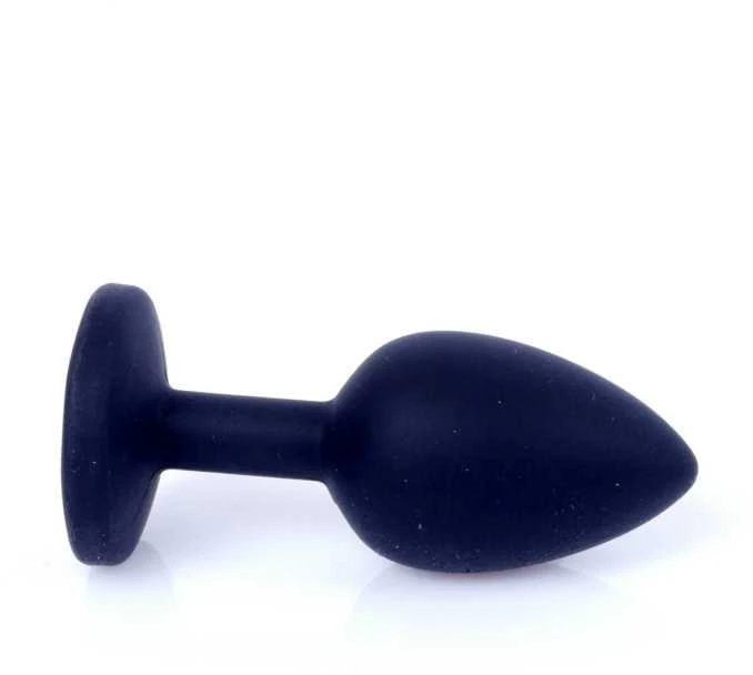 B Series Heavyfun B serijos Heavyfun silikoninis analinis kištukas su dekoratyviniu akmeniu 7cm