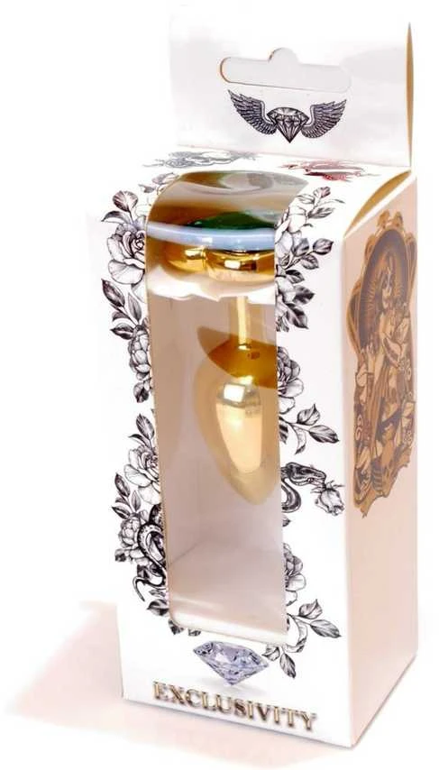 B Series Heavyfun Plug-Jewellery Gold Heart PLUG- Žalias