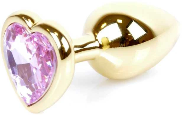 B Series Heavyfun Plug-Jewellery Gold Heart PLUG- Rose