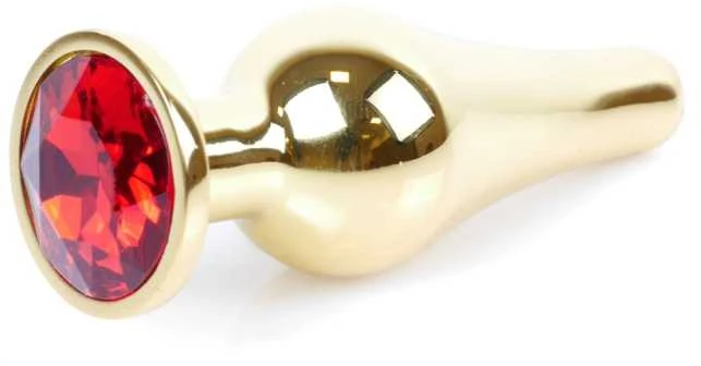 B Series Heavyfun B serija Heavyfun Plieninis analinis kištukas auksinis metalinis kristalas 9cm